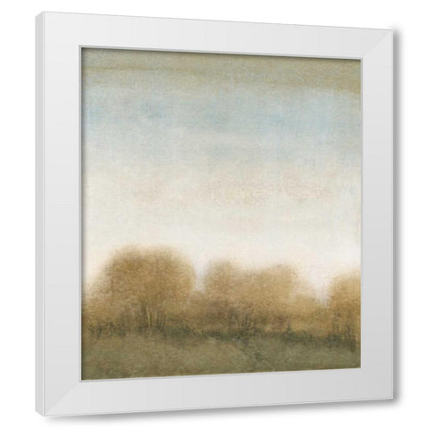 Golden Treeline II White Modern Wood Framed Art Print by OToole, Tim