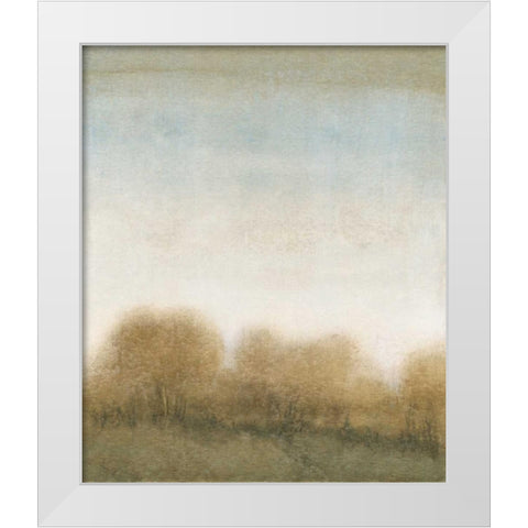 Golden Treeline II White Modern Wood Framed Art Print by OToole, Tim