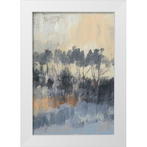 Paynes Treeline I White Modern Wood Framed Art Print by Goldberger, Jennifer