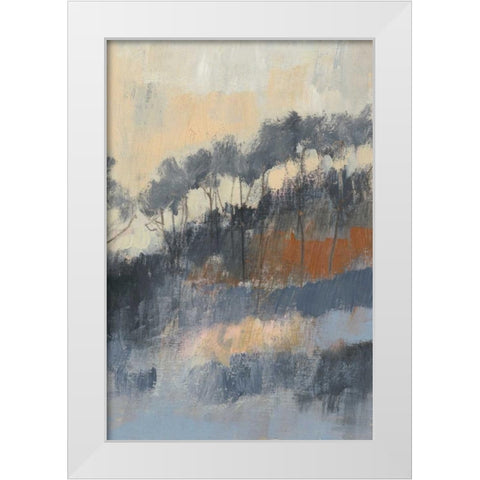 Paynes Treeline II White Modern Wood Framed Art Print by Goldberger, Jennifer