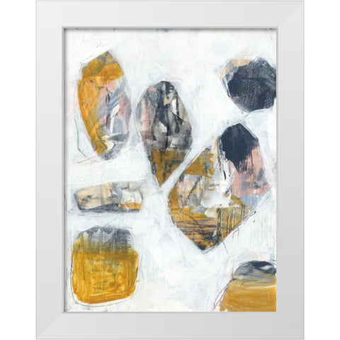 Inset II White Modern Wood Framed Art Print by Goldberger, Jennifer