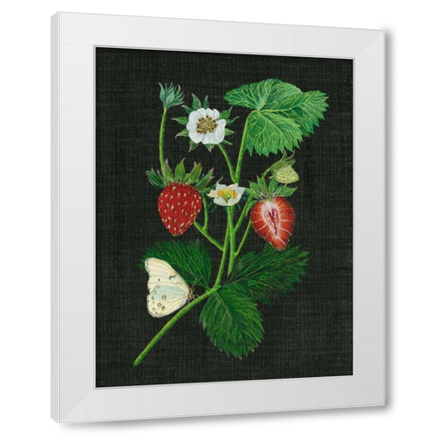 Strawberry Fields I White Modern Wood Framed Art Print by Wang, Melissa