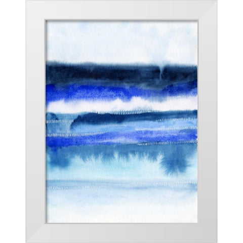 Shorebreak Abstract II White Modern Wood Framed Art Print by Popp, Grace