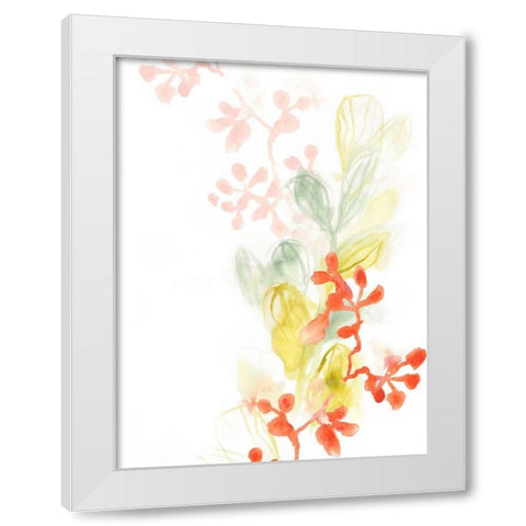 Sea Branch II White Modern Wood Framed Art Print by Vess, June Erica