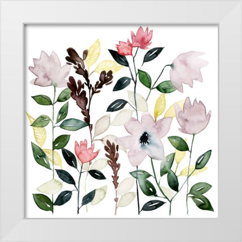 Garland Tide I White Modern Wood Framed Art Print by Popp, Grace