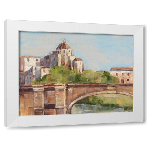 European River Bank I White Modern Wood Framed Art Print by Harper, Ethan