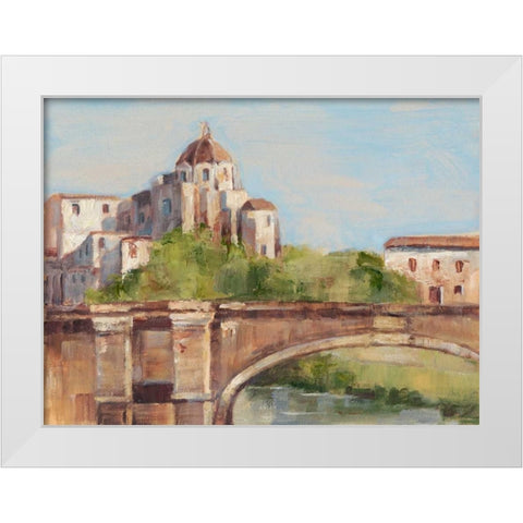 European River Bank I White Modern Wood Framed Art Print by Harper, Ethan