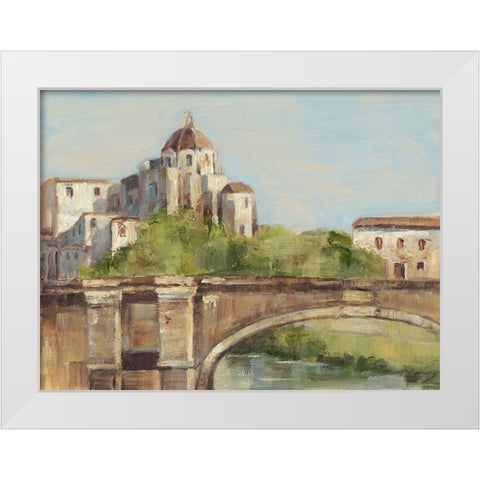 European River Bank I White Modern Wood Framed Art Print by Harper, Ethan