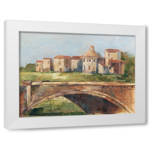 European River Bank II White Modern Wood Framed Art Print by Harper, Ethan