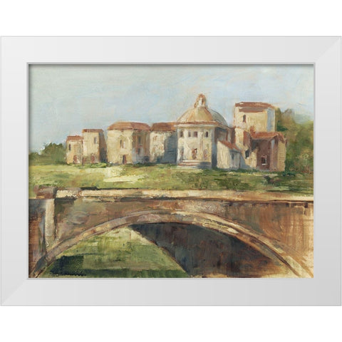 European River Bank II White Modern Wood Framed Art Print by Harper, Ethan