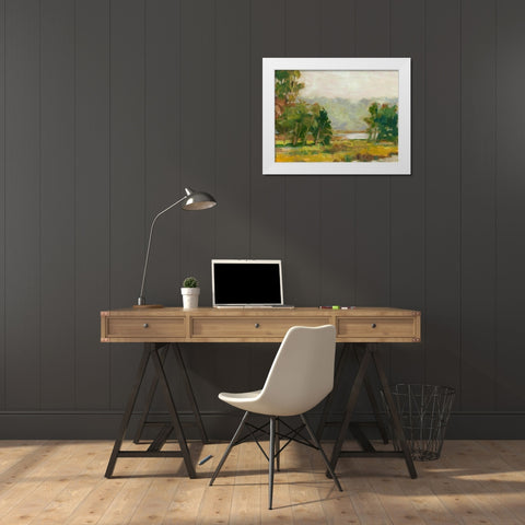 Changing Sunlight II White Modern Wood Framed Art Print by Harper, Ethan