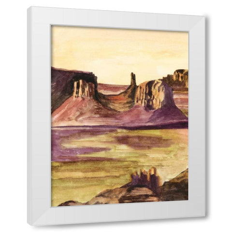 Desert Diptych I White Modern Wood Framed Art Print by McCavitt, Naomi