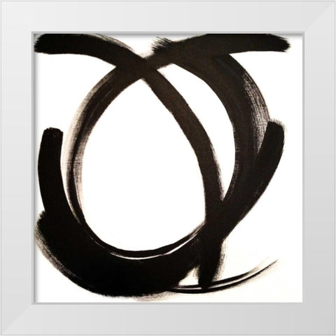 Intersection I White Modern Wood Framed Art Print by Jerry, Alison