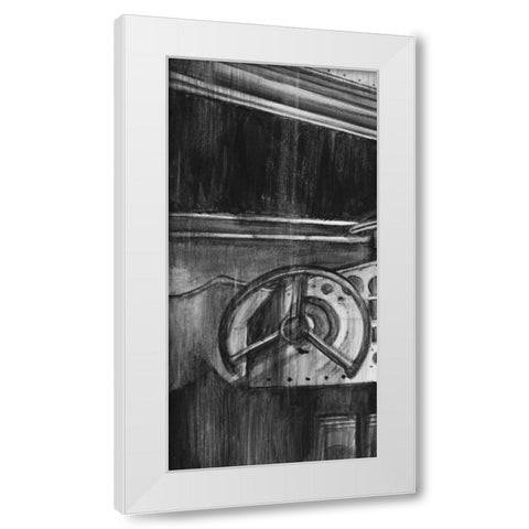 Vintage Cockpit I White Modern Wood Framed Art Print by Harper, Ethan