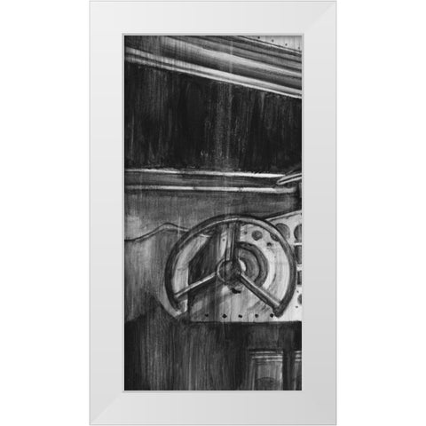 Vintage Cockpit I White Modern Wood Framed Art Print by Harper, Ethan