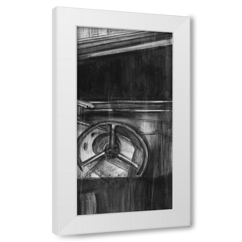 Vintage Cockpit III White Modern Wood Framed Art Print by Harper, Ethan