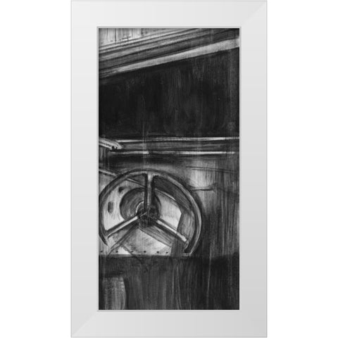 Vintage Cockpit III White Modern Wood Framed Art Print by Harper, Ethan