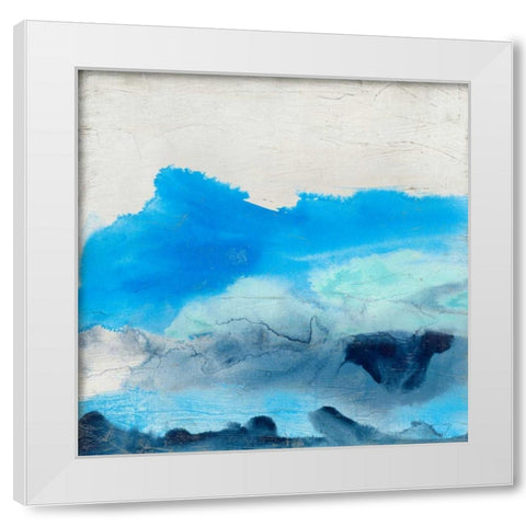 Breakers I White Modern Wood Framed Art Print by Vess, June Erica