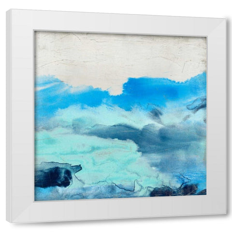 Breakers II White Modern Wood Framed Art Print by Vess, June Erica