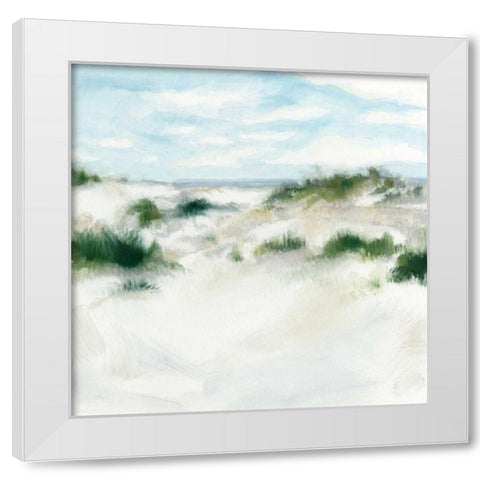 White Sands I White Modern Wood Framed Art Print by Meagher, Megan