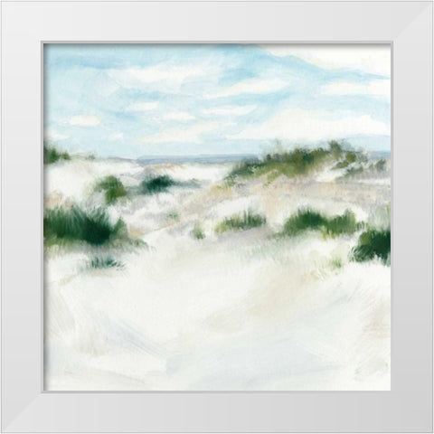 White Sands I White Modern Wood Framed Art Print by Meagher, Megan