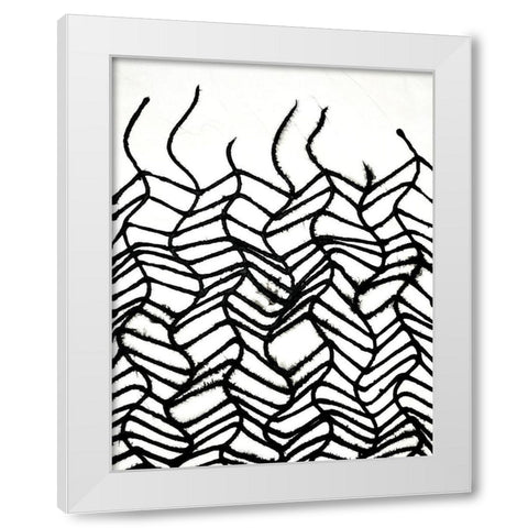 Linear Effervescense II White Modern Wood Framed Art Print by Willett, Michael