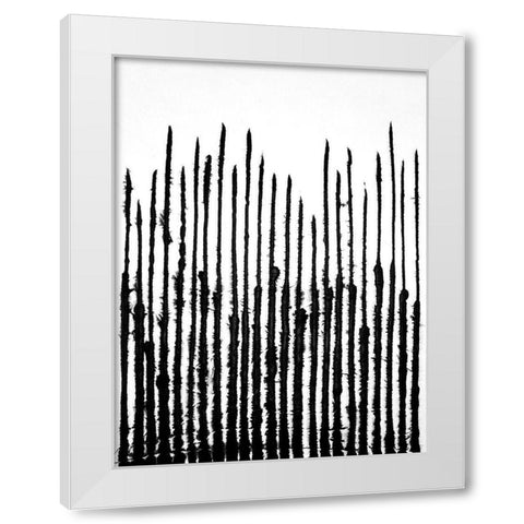 Linear Effervescence III White Modern Wood Framed Art Print by Willett, Michael