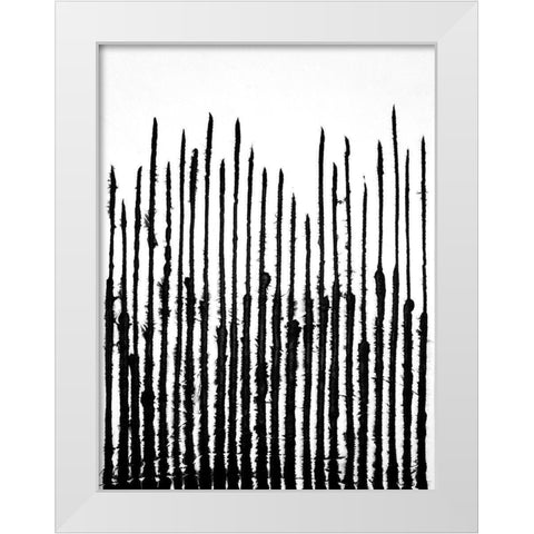 Linear Effervescence III White Modern Wood Framed Art Print by Willett, Michael