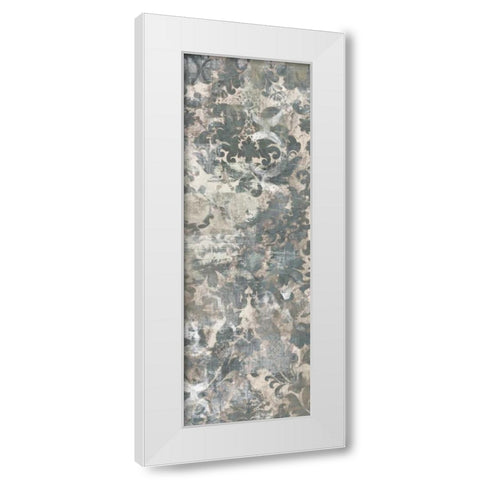 Weathered Damask Panel II White Modern Wood Framed Art Print by Vess, June Erica