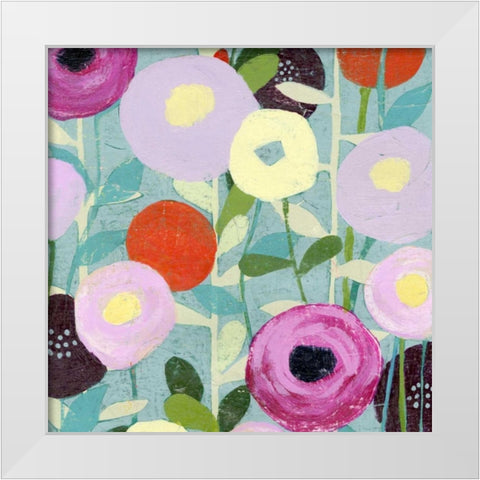 Poppy Strata III White Modern Wood Framed Art Print by Popp, Grace