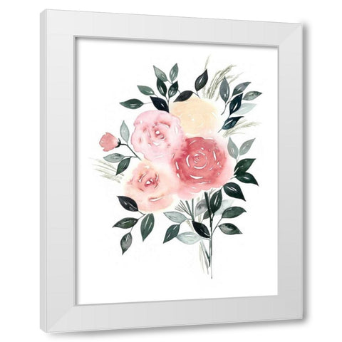 Rosewater I White Modern Wood Framed Art Print by Popp, Grace
