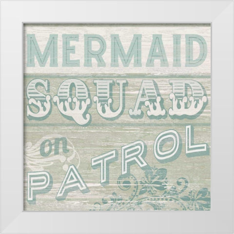 A Little Beachy IV White Modern Wood Framed Art Print by Vess, June Erica