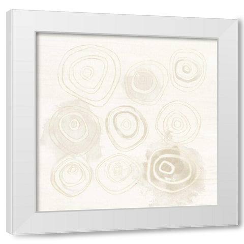 Neutral Logic I White Modern Wood Framed Art Print by Vess, June Erica
