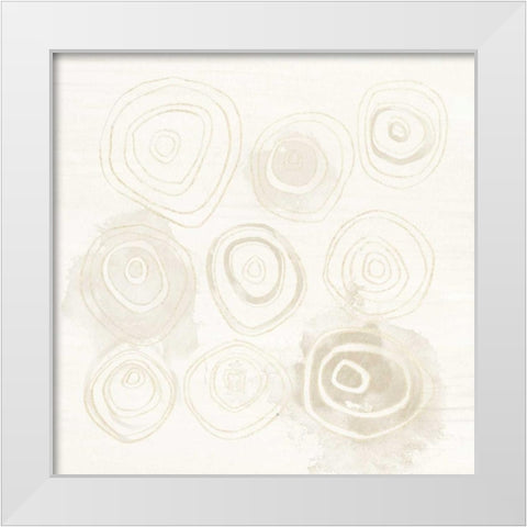 Neutral Logic I White Modern Wood Framed Art Print by Vess, June Erica