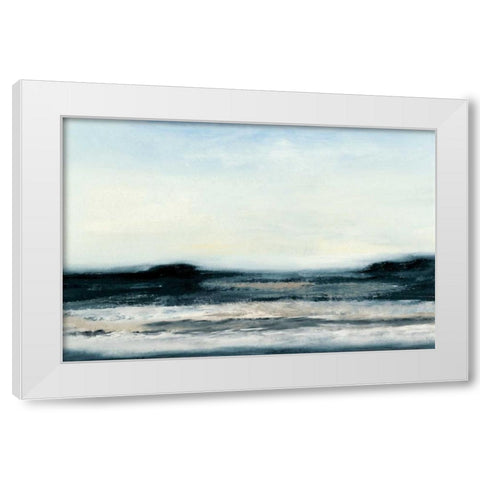 Ocean Tide I White Modern Wood Framed Art Print by Gordon, Sharon