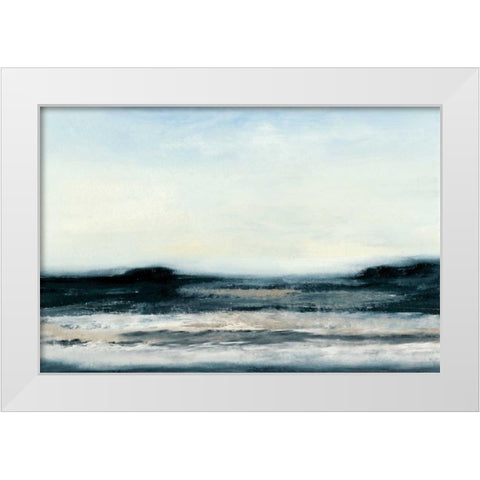 Ocean Tide I White Modern Wood Framed Art Print by Gordon, Sharon