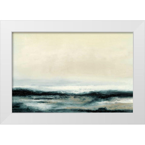 Ocean Tide II White Modern Wood Framed Art Print by Gordon, Sharon