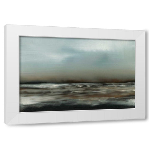 Ocean Tide VII White Modern Wood Framed Art Print by Gordon, Sharon