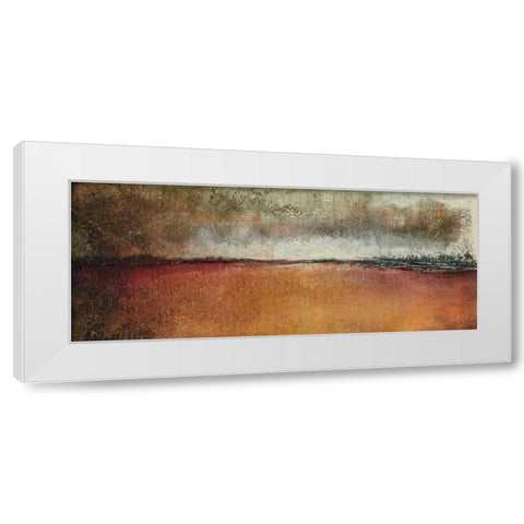 Reflect White Modern Wood Framed Art Print by Gordon, Sharon