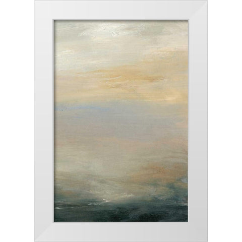 Soft Horizon  II White Modern Wood Framed Art Print by Gordon, Sharon