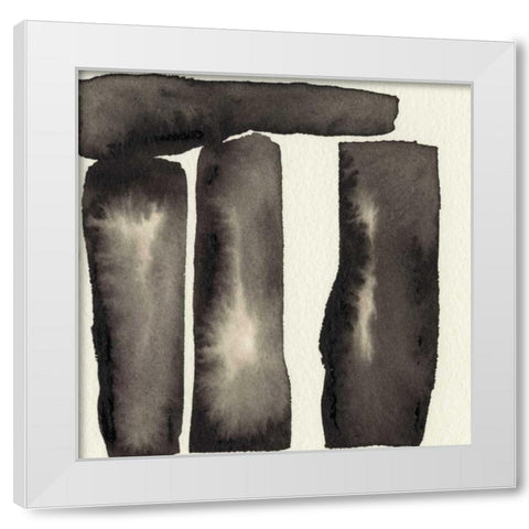 Diverge II White Modern Wood Framed Art Print by Gordon, Sharon