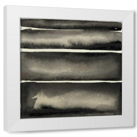 Diverge III White Modern Wood Framed Art Print by Gordon, Sharon