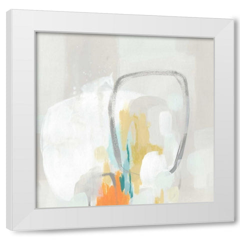Stereo Fade I White Modern Wood Framed Art Print by Vess, June Erica