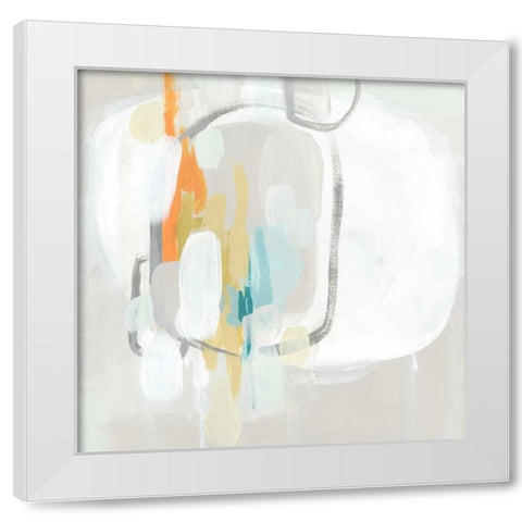Stereo Fade II White Modern Wood Framed Art Print by Vess, June Erica