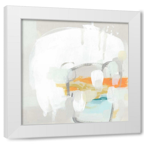 Stereo Fade IV White Modern Wood Framed Art Print by Vess, June Erica