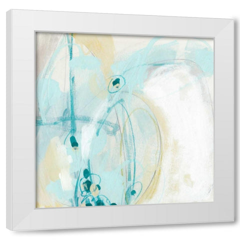 Sea Story I White Modern Wood Framed Art Print by Vess, June Erica
