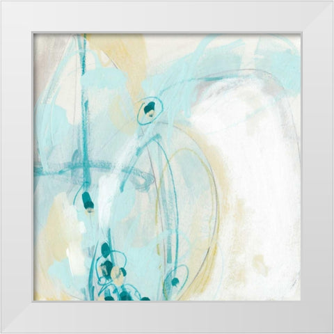 Sea Story I White Modern Wood Framed Art Print by Vess, June Erica