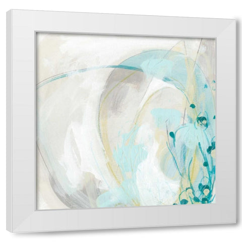 Sea Story II White Modern Wood Framed Art Print by Vess, June Erica