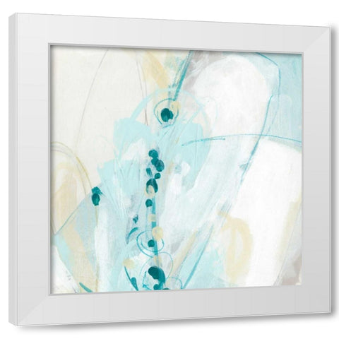 Sea Story IV White Modern Wood Framed Art Print by Vess, June Erica
