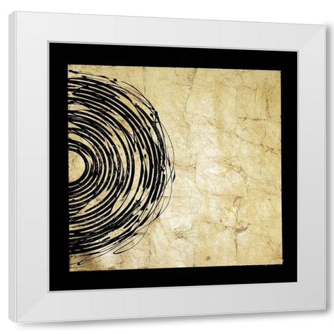 Gold Eclipse II White Modern Wood Framed Art Print by Guthrie, Jenna